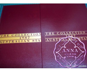 Australia 1987 Deluxe Yearbook Album with all Stamps FV$30.57